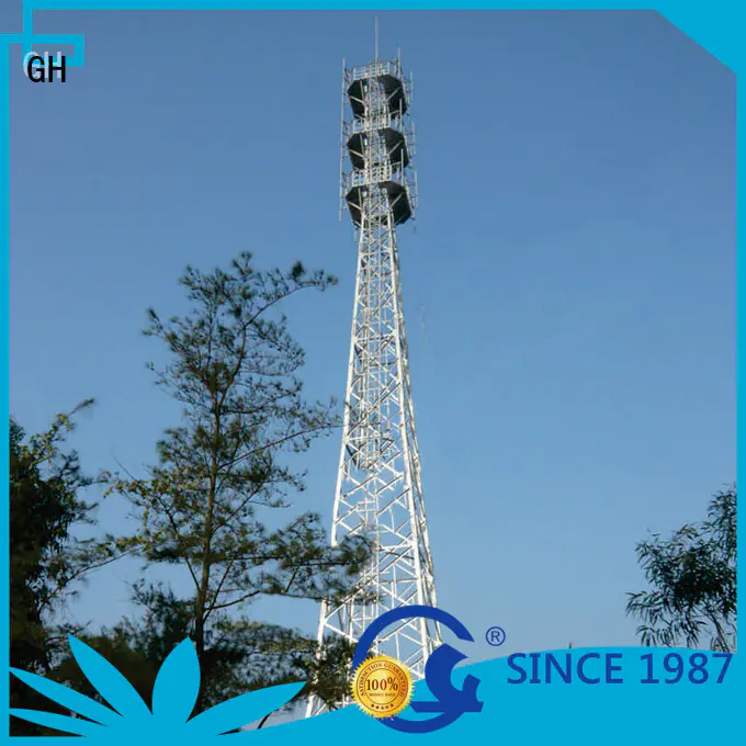 GH light weight cell phone tower suitable for communication industy