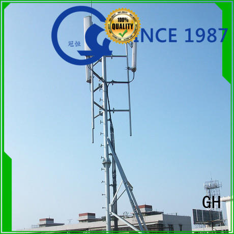 antenna pole tower with satisfed feedback for building in the roof GH