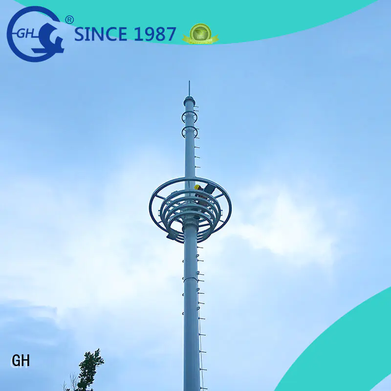 GH light weight cell phone tower excelent for communication industy