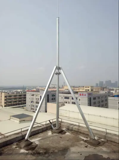 Antenna support rod, Rod tower, Roof tower