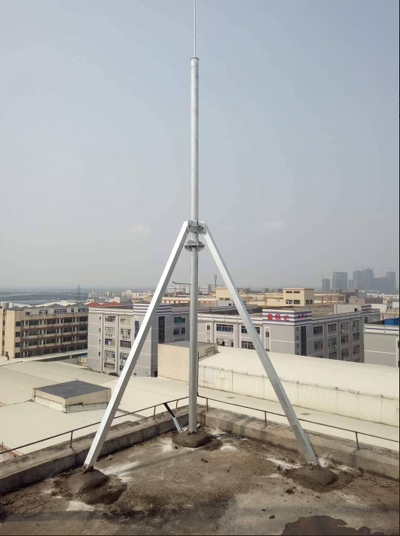 stable antenna support pole ideal for building in the roof-5